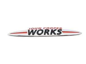 ES#4374971 - 51115A346F8 - Front JCW Grille Badge - F55 F56 F57 LCI  - Located on models with the JCW logo - Genuine MINI - MINI