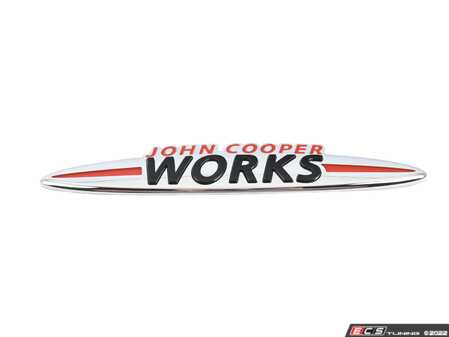 ES#4374971 - 51115A346F8 - Front JCW Grille Badge - F55 F56 F57 LCI  - Located on models with the JCW logo - Genuine MINI - MINI