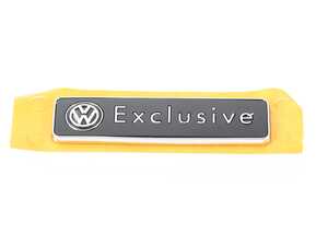 ES#2506781 - 1K0853688F739 - Exclusive Emblem - Show off your exclusive status with this OEM badge. - Genuine Volkswagen Audi - Volkswagen