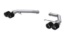 ES#4623586 - S56033CF - Dual Rear Exit Axle Back Exhaust System - Carbon Fiber Tips - Signature MBRP styling and sound - MBRP - Audi