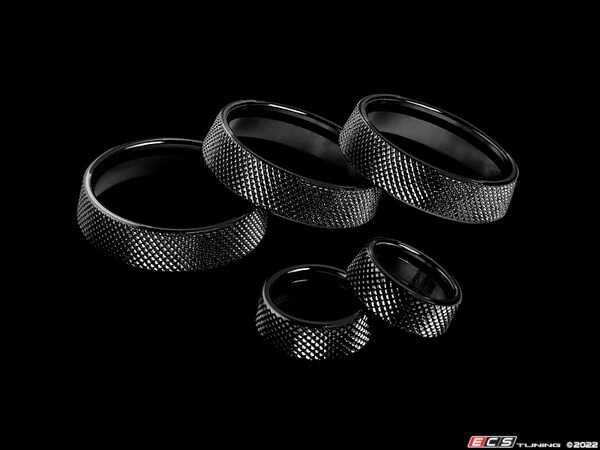 LEYO Billet Aluminum Knobs Black GOLF7.5 Billet Aluminum Trim
