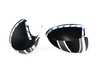 ES#4504636 - 51167030715GRJ - Mirror Cap Union Jack Black Jack - Set - Attaches to the front of the side mirror housing over the stock mirror cap, peel and stick - ECS - MINI