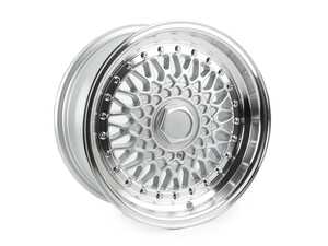 ES#3659457 - esm-002r-3KT - 15" ESM-002R Wheels - Set Of Four - 15x7 ET15 4x100 56.1CB - Silver/Machined Lip - ESM Wheels - MINI