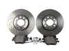 ES#1899319 - 8e0698004 - Front Brake Service Kit - Includes Zimmermann rotors and ECS DD23 ceramic pads. - Assembled By ECS - Volkswagen
