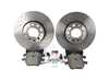 ES#1899319 - 8e0698004 - Front Brake Service Kit - Includes Zimmermann rotors and ECS DD23 ceramic pads. - Assembled By ECS - Volkswagen