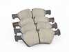 ES#3161535 - EUR1123 - Front Euro Ceramic Brake Pad Set - Ceramic composite developed to meet low dust & noise requirements. Includes new brake pad wear sensors - Akebono - Mercedes Benz