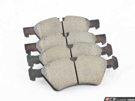 ES#3161535 - EUR1123 - Front Euro Ceramic Brake Pad Set - Ceramic composite developed to meet low dust & noise requirements. Includes new brake pad wear sensors - Akebono - Mercedes Benz