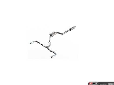 ES#4476375 - 1014052 - Borla Touring Cat-Back Exhaust System - Featuring 4" single round rolled angle-cut tips - Borla - Volkswagen