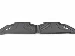 ES#4057581 - 51472458560 - Rear Rubber Floor Mat Set - Black - Freshen up your interior with new floor mats. - Genuine BMW - BMW