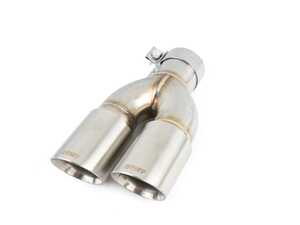 ES#4146865 - 026732TMS06-02 - Turner Motorsport Double Wall Slash Cut Exhaust Tip - 2.5 Inlet 3.0 OD - Stepped Right - Brushed Stainless - Right - Brushed Stainless Slash Cut Exhaust Tip - 2.5 Inlet - 3.0 OD - Turner Motorsport - BMW MINI
