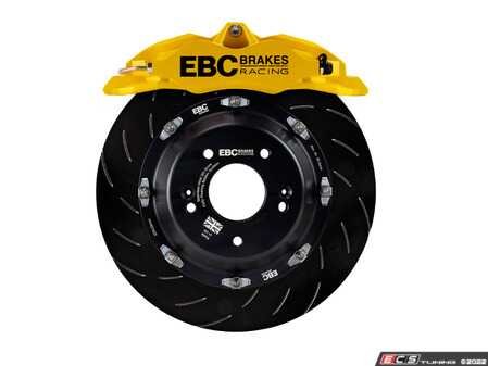 ES#4629509 - BBK019YEL-1 - Apollo Big Brake Kit 330mm Yellow - Front  - Upgraded slotted and 2 piece floating front brakes with Yellow pads - EBC - MINI