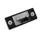 ES#4031445 - 958943021 - License Plate Light Housing - Priced Each - Black surround with clear lens - Two required - Genuine Porsche - Porsche