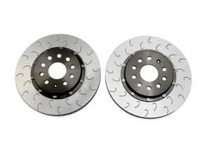 ES#4629735 - 034-301-2006 - Rear 2-Piece 310mm Floating Brake Rotor - Pair - While reducing weight, the rotor retains proper thermal mass in the rings to adequately capture, and dissipate heat. - 034Motorsport - Audi Volkswagen