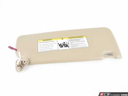 ES#2165686 - 51167252085 - Sun Visor with Mirror - Left - Cream Beige - Genuine BMW - BMW