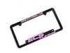 ES#2189959 - ECS-LP-FRAME-PNK - ECS Tuning License Plate Frame - Pink - (NO LONGER AVAILABLE) - Black fade resistant plastic frame with raised letters - ECS - 