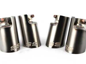 ES#3491370 - 248676  - Supersprint Exhaust Tips - 100mm Quad Tip Set - Gun Metal Grey - Add some style to your BMW with these Quad Exhaust Tips from Supersprint! - Supersprint - BMW