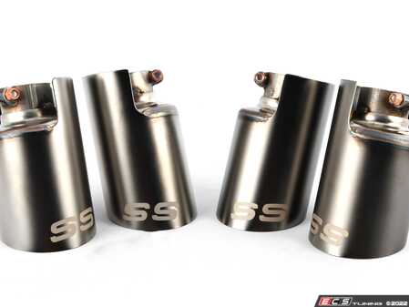 ES#3491370 - 248676  - Supersprint Exhaust Tips - 100mm Quad Tip Set - Gun Metal Grey - Add some style to your BMW with these Quad Exhaust Tips from Supersprint! - Supersprint - BMW
