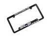 ES#5714 - ECS-LP-FRAME-SLV - ECS Tuning License Plate Frame - Silver - Black fade resistant plastic frame with raised letters - ECS - Audi BMW Volkswagen Mercedes Benz MINI Porsche