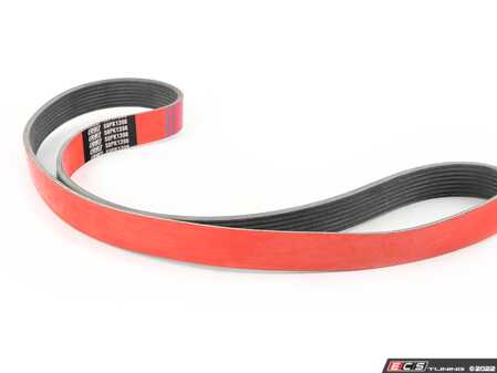 ES#4485243 - 8pk1398 - Performance Kevlar Reinforced Belt - S55 - Our Red Kevlar accessory Belts are both an aesthetic improvement and a performance alternative to a traditional belt. - ECS - BMW