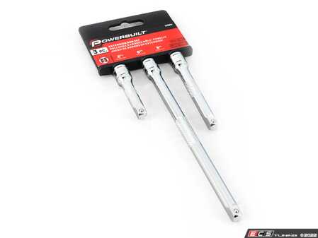 ES#3238576 - 640842 - 3 Piece 1/4 in. Dr. Socket Extension Bar Set - Reach that unreachable fastener in a flash with Powerbuilt socket extension bars. - Powerbuilt - Audi BMW Volkswagen Mercedes Benz MINI Porsche