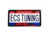 ES#5715 - ECS-LP-FRAME-RED - ECS Tuning License Plate Frame - Red - Black fade resistant plastic frame with raised letters - ECS - Audi BMW Volkswagen Mercedes Benz MINI Porsche
