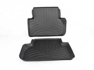 ES#4443380 - 449073 - Rear FloorLiner DigitalFit - Black - Laser measured for perfect fitment and ultimate protection against moisture and debris - WeatherTech - Audi