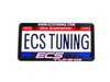 ES#2189959 - ECS-LP-FRAME-PNK - ECS Tuning License Plate Frame - Pink - (NO LONGER AVAILABLE) - Black fade resistant plastic frame with raised letters - ECS - 