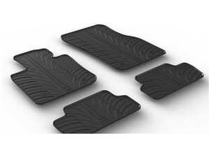 ES#4630004 - V20-4695 - F56 F57 F66 All Weather Floor Mat Set - Black - Set includes both front and rear floor mats in a unique tire tread design! - Vaico - MINI
