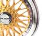 ES#2695689 - 010-20MK5 - 18" Style 010 Wheels - Set Of Four - (NO LONGER AVAILABLE) - 18x8 ET33 5x112 57.1CB - Gold With Machined Lip - Alzor - 