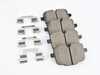 ES#3161614 - EUR874 - Rear Euro Ceramic Brake Pad Set - Ceramic composite developed to meet low dust & noise requirements - Akebono - Mercedes Benz