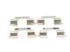 ES#3161614 - EUR874 - Rear Euro Ceramic Brake Pad Set - Ceramic composite developed to meet low dust & noise requirements - Akebono - Mercedes Benz