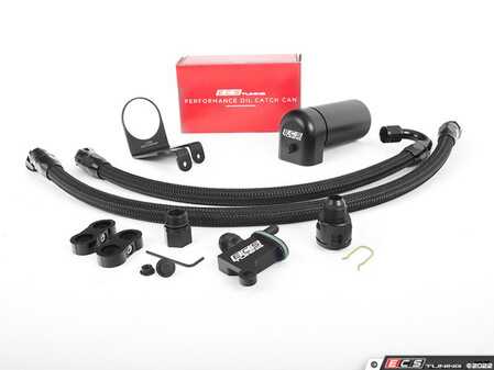 ES#2959979 - 006235ecs01-01KT -  ECS Tuning TSI Baffled Oil Catch Can System - 8oz Can - Keep your intake tract clean and oil free, with our ECS Baffled Oil Catch Can System - ECS - Volkswagen