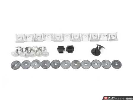 ES#3184598 - 8d0805121KT4 - Front Belly Pan Installation Hardware Kit - Don't allow your belly pan to drag across the ground - Assembled By ECS - Audi