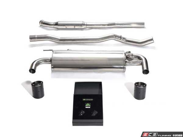 ARMYTRIX Stainless Steel Valvetronic Catback Exhaust System Quad Blue Coated Tips Audi A5 Coupe 2WD B9 2016-2022 main image 0