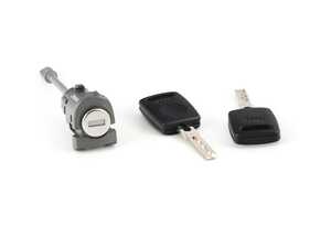 ES#454832 - 8N0837168B - Lock Cylinder With Keys and Housing - Right side - Includes replacement lock cylinder and keys for the passenger side (right) door - Genuine Volkswagen Audi - Audi