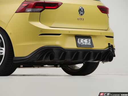 ES#4685615 - 158LA01-04KT - MK8 GTI Rear Diffuser - Textured Black - Add aggressive styling with our In-House Engineered Textured Black Rear Diffuser! - ECS - Volkswagen