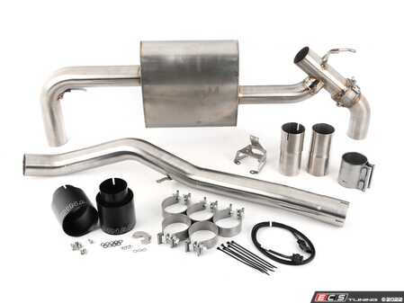 ES#4505386 - D660-0089 - Free Flow Axle Back Valved Axle-back Exhaust - Polished Tips  JCW Models - Two tones exhaust that lets you hit a switch for a more aggressive sound - Dinan - BMW MINI