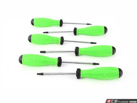 ES#4471963 - TX100 - Ball Torx L-Key Wrench Set - 10 Piece Set T8 Through T50 - Patented grip conforms to the shape of your hand when applying torque. - VIM Tools - Audi BMW Volkswagen Mercedes Benz MINI Porsche