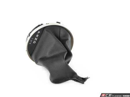 ES#47976 - 25162752945 - Selector Lever Boot - Silver tirm - Attaches to the shifter console base, Contains PRND and M/S - Genuine MINI - MINI