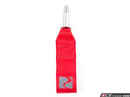 ES#4641956 - E310 - Strap Style Tow Hook - Red - Designed to handle any off-track adventure quickly and reliably - Rennline - BMW MINI
