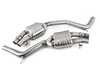 ES#3979040 - CBK0010 - APR Catback Exhaust System - Without Center Resonator  - T304 stainless-steel with Dual 2.75" to quad 2.5" mandrel-bent brushed tubing - Smooth your exhaust note to a deep growl, without adding restrictions! - APR - Audi