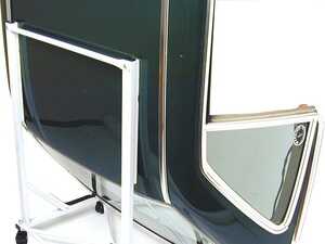 ES#2533813 - TC107WHITE - Hard Top Cart / Carrier - White Rollable Cart For Hard Top Storage - URO - Mercedes Benz Porsche