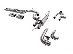 ES#4615393 - SSXAU974 - Cat-back Non-Resonated Race Exhaust - Motorsport pedigree. Superior quality. Excellent sound. Milltek Race cat-back exhaust for enhanced performance. - Milltek Sport - Audi