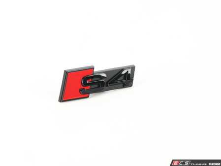 ES#4307414 - 8W0071805 - S4 Front Emblem - Black - Complete the Black Optic look with Emblem for the front of your S4. - Genuine Volkswagen Audi - Audi