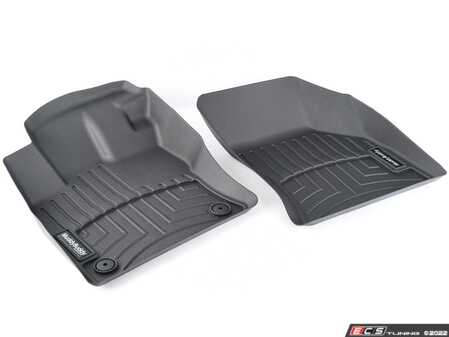 ES#3605008 - 17B061541DSP - MuddyBuddy - FloorLiner Set - Black - Featuring raised edges help to contain snow, slush, mud and everyday spills - Genuine Volkswagen Audi - Volkswagen