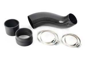 ES#4876410 - 015320LA01EBKT - MK8 GTI / 8Y A3 Carbon Fiber Turbo Inlet Pipe & Cast Aluminum Big Bore Turbo Inlet Pipe - Add a touch of carbon fiber to your engine bay and smooth out the intake tract with our ECS Carbon Fiber Inlet Tube and Cast Aluminum Big Bore Turbo Inlet Pipe! - Enthusiast Bundles - Audi Volkswagen