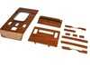 ES#4642715 - WK-107P1 - Wood Kit - Zebrano Wood - Includes AC Panel, Shift Console, Dash Strips, Ash Tray Cover - URO - Mercedes Benz