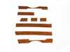 ES#4642715 - WK-107P1 - Wood Kit - Zebrano Wood - Includes AC Panel, Shift Console, Dash Strips, Ash Tray Cover - URO - Mercedes Benz