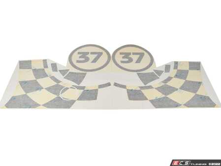 ES#2844456 - 51142365018 - Side Stripes JCW Pro Racing - Black - Decals that attach to the side of the car - Genuine MINI - MINI