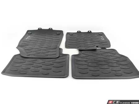 ES#4340858 - 11B06150082V - ID.4 All Weather Floor Mat Set - All-Season protective rubber mats for both rows of seats - Genuine Volkswagen Audi - Volkswagen